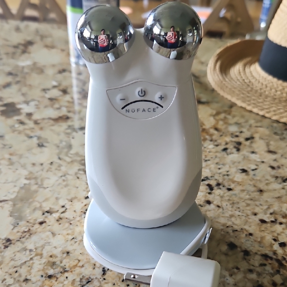 NuFace Skincare Device in White and Silver